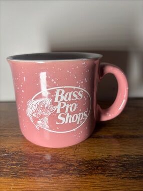 Bass Pro Shops Pink Speckled Logo Mug